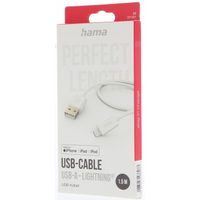 Hama MFi USB kabel Reflective pro Apple, USB-A Lightning 1,5 m, modrý