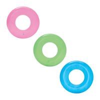 Nafukovací kruh, 51cm (růžový/modrý/zelený)