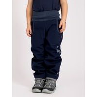 Unuo, Dětské softshellové kalhoty s fleecem Basic, Tm. Modročerná