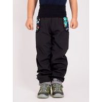 Unuo, Dětské softshellové kalhoty s fleecem pružné Sporty, Kobaltová