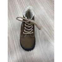 Dětské kotníkové boty s fleecem LICO - Marine/braun