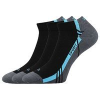 VoXX Sportovní vysoké ponožky Kryptox - černá/magenta