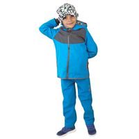 unuo softshellové kalhoty s fleecem Květinky fuchsiové (Softshell kids trousers)