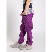Unuo, Dětské softshellové kalhoty s fleecem Basic, Tm. Modročerná, Tučňáci