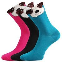 Dětské barevné ponožky s motivem pejska