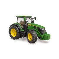 BRUDER Farmer - traktor John Deere s předním nakladačem a sklápěcím přívěsem