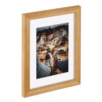 Hama portrétový rámeček dřevěný KEMI, 13x18 cm, přírodní/ bílá