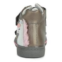 DDstep barefoot kožené celoroční boty - Světle růžové