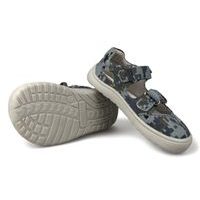 Dětská letní obuv, sandály KTR - modrá + limetka