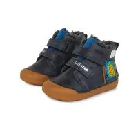 DDstep dětské zimní barefoot boty W070-327A - Dark Grey