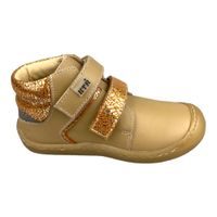Dětská celoroční obuv KTR - béžová + zlatá