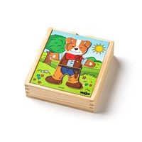 Puzzle šatní skříň "Pejsek", 18 dílů