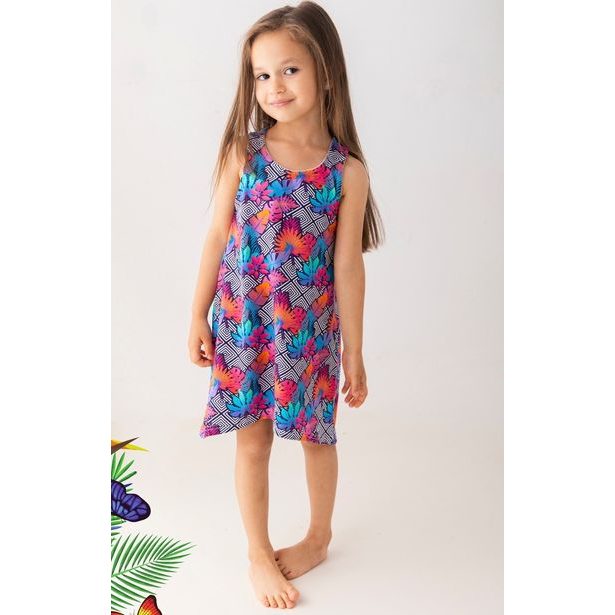 Dívčí letní šaty Lily Grey Optical Illusion