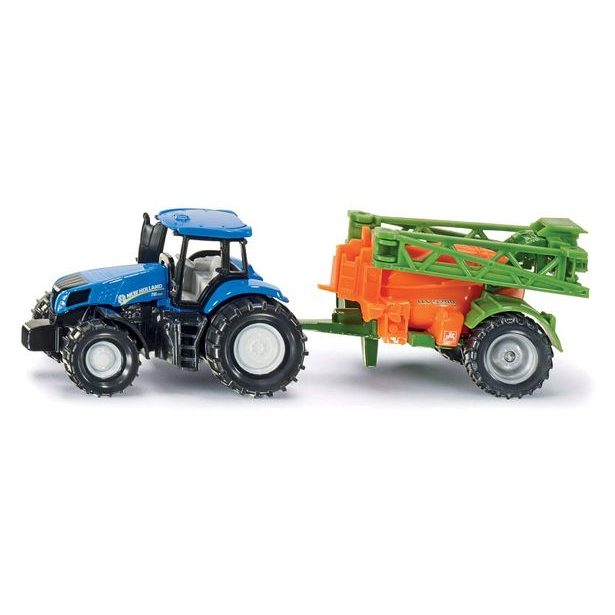SIKU Super - Traktor s přívěsem na rozprašování hnojiva