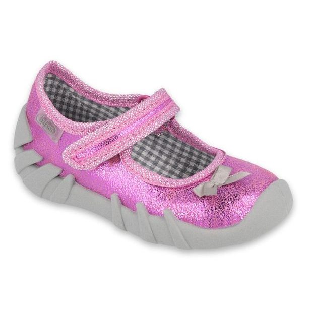 Domácí obuv/baleríny Befado 109P212, Růžová mašlička