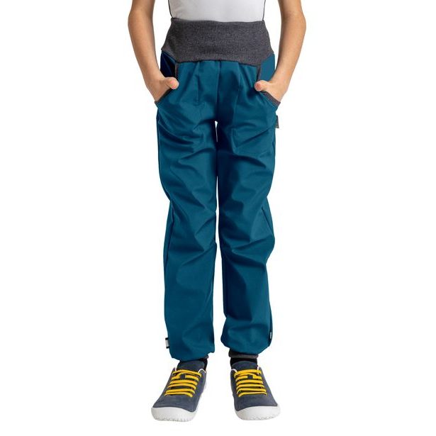 Unuo, Dětské softshellové kalhoty s fleecem Street, Kobaltová
