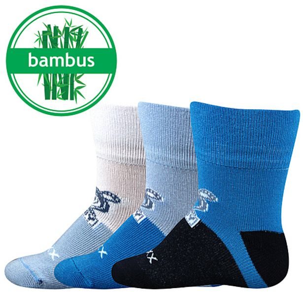 Bambusové kojenecké ponožky Sebík - mix B kluk
