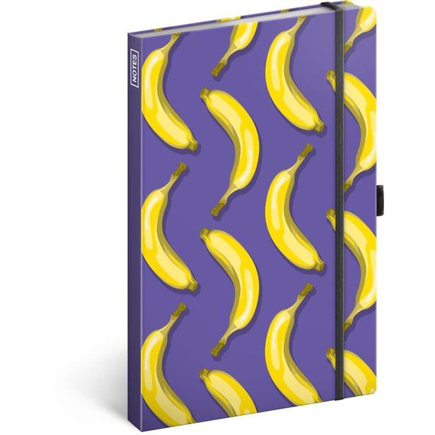 Notes Banány, linkovaný, 13 × 21 cm Baagl