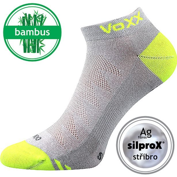 VoXX Unisex bambusové ponožky Bojar - světle šedé