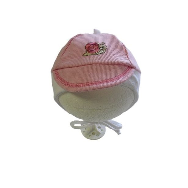 Dětská čepice na zavazování Hugo 30031033; Velikost čepice: č. 38-41, Barva: růžová