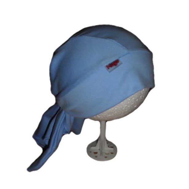 Jednobarevná čepice pirátka Hugo 30010952; Velikost čepice: č. 42-45, Barva: modrá