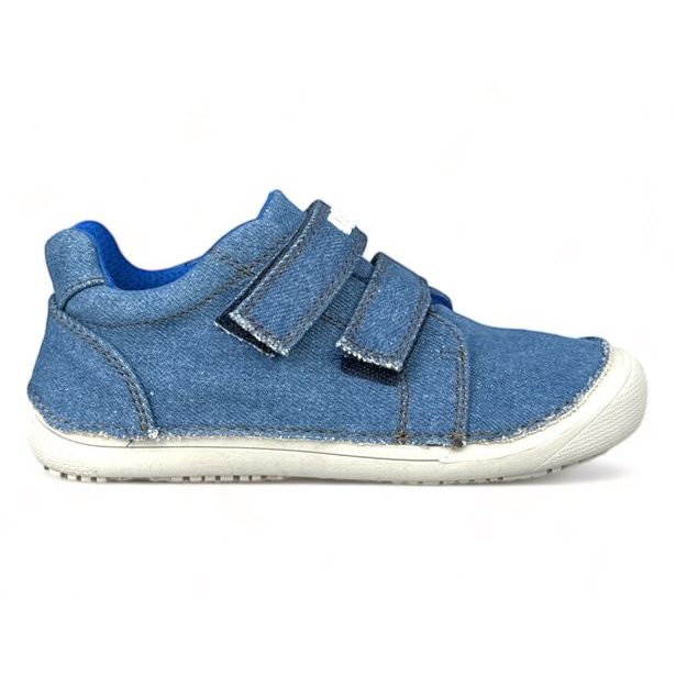 DDstep dětské plátěné barefoot boty - Modré