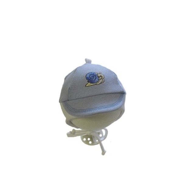 Dětská čepice na zavazování Hugo 30031052; Velikost čepice: č. 38-41, Barva: sv. modrá