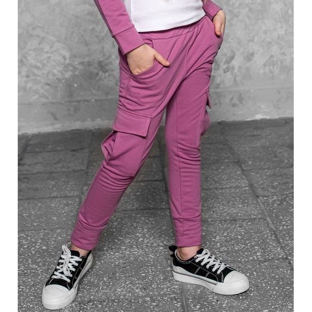 Stylové dívčí kalhoty GIRL POWER růžové