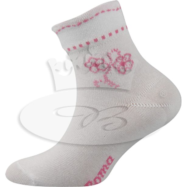 Dětské ponožky Květka - růžová