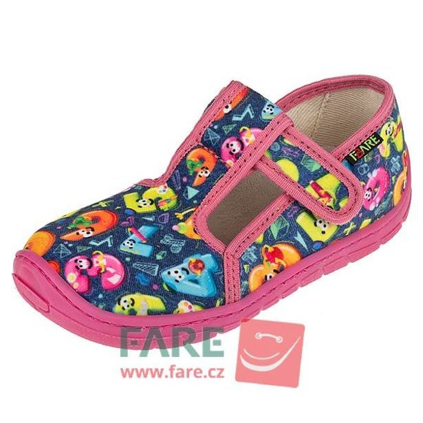 FARE BARE Domácí obuv 5202451 růžové/mix barev