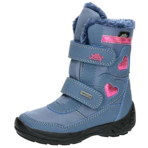 Dětské zimní boty s membránou LICO - Blau/pink