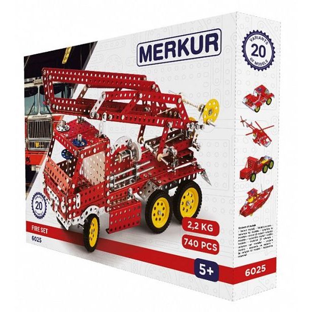 MERKUR - Stavebnice Merkur Fire Set, 740 dílů