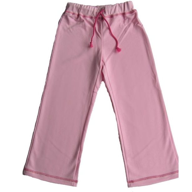 Dívčí tepláky s volnou nohavicí růžové; Velikost oblečení: 110