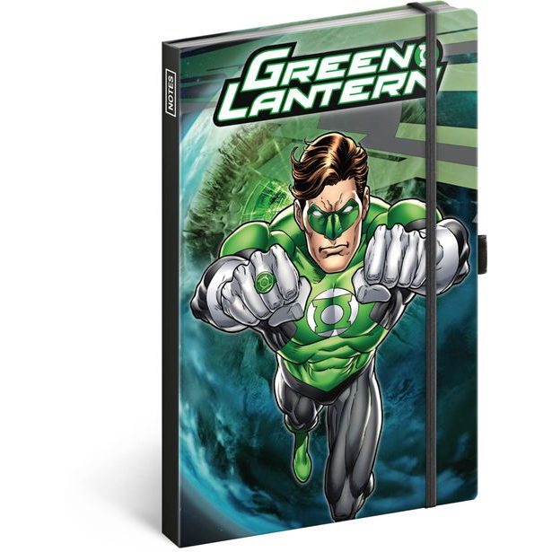 Notes Green Lantern, linkovaný, 13 × 21 cm Baagl