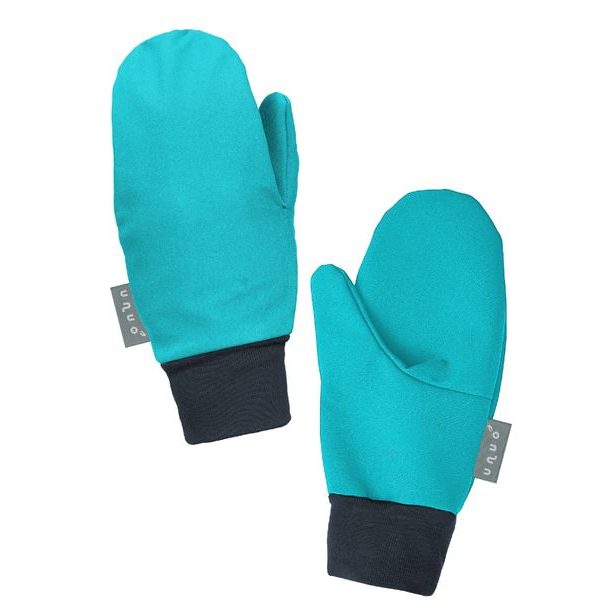 Unuo, Dětské softshellové rukavice s fleecem Tap, Sv. Smaragdová