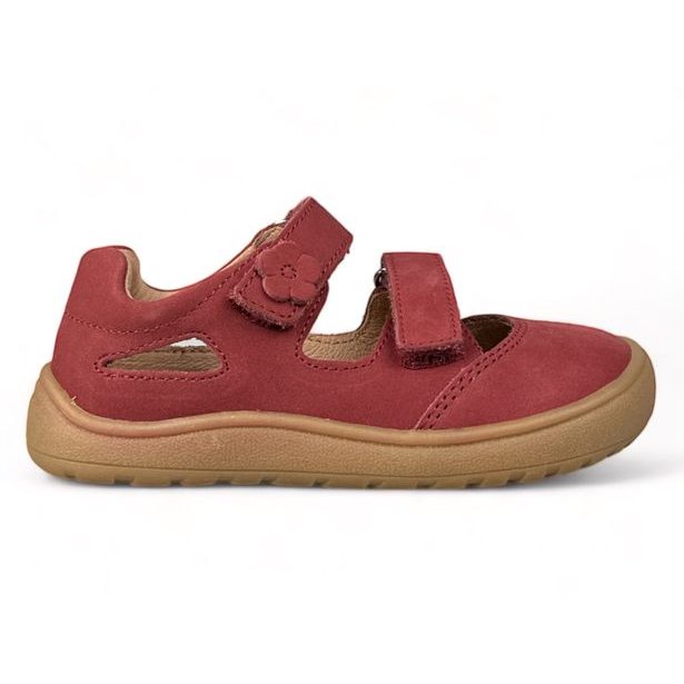 Dětská BAREFOOT letní obuv Protetika - Cihlově červená