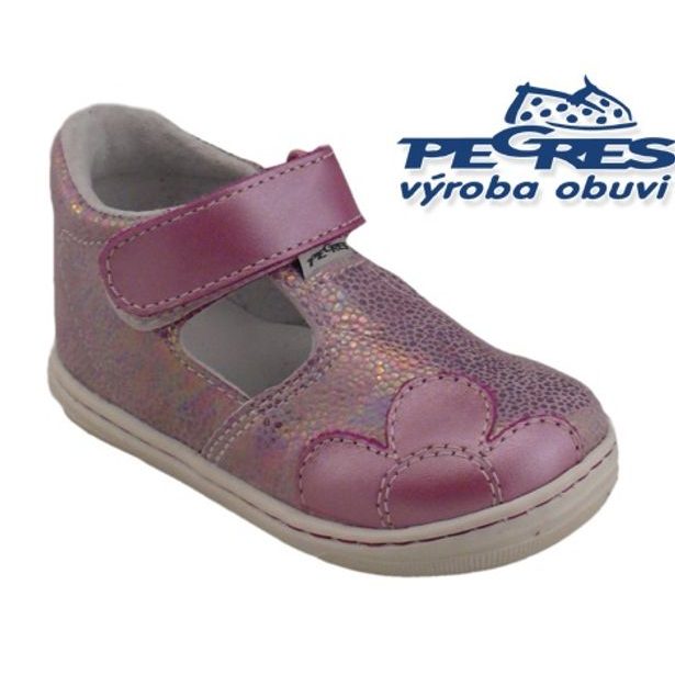 Detská obuv Pegres 1100 met. ružová