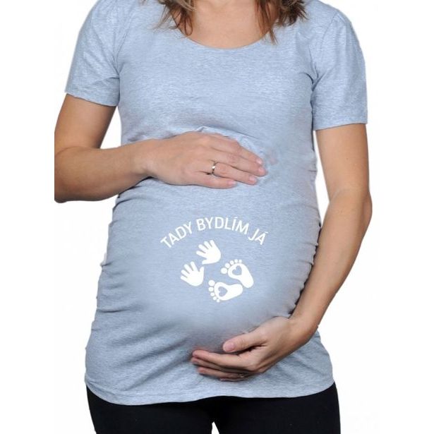 Těhotenské tričko - Tady bydlím já