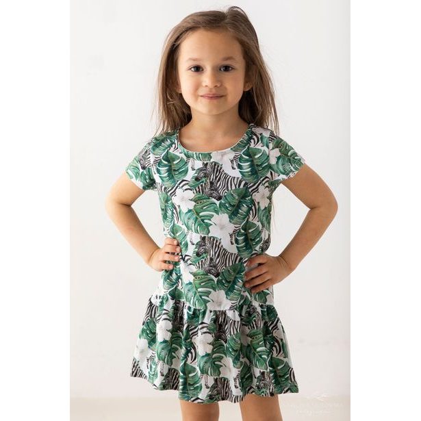 Dívčí šaty Lily Grey - zebra