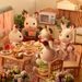 Sylvanian family Rodina "chocolate" králíků, nová