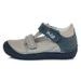 Dětské kožené sandálky, Ponte20, DA03-1-517AL - šedé/modré