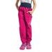 unuo softshellové kalhoty bez zateplení Fuchsiové + reflexní obrázek Evžen (Softshell kids trousers, no insulation, fuchsia)