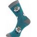 VoXX Dětské vlněné merino ponožky Vlněnka ovečky - modro-zelená