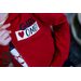 Mikina dívčí OMG červená s ozdobným kanýrem
