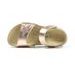 Dětské kožené sandálky Richter - bronzová