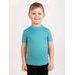Unuo, Dětské merino triko s krátkým rukávem Nature, Aqua