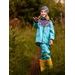 Unuo, Dětské softshellové kalhoty s fleecem, Sv. Smaragdová