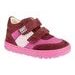 Dětská celoroční kožená obuv KTR - velur fuxia/pink