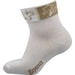Dětské krátké ponožky Amálka velikost 17-19, Barva: bílá/béžová