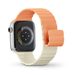 Hama Fantastic Feel, řemínek pro Apple Watch 42/44/45/49 mm, magnetický, oranžový/béžový